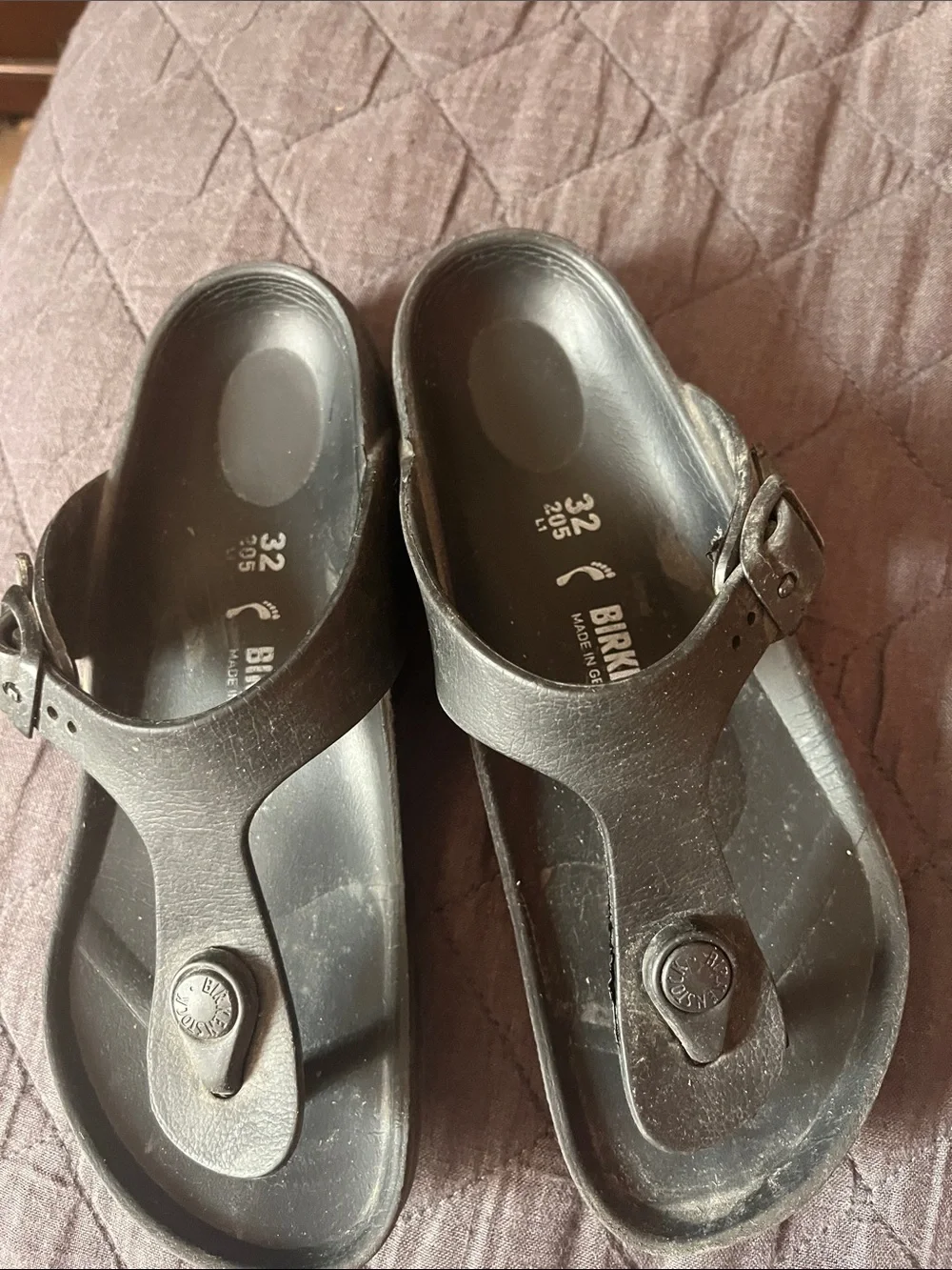 Birkenstock Black EVA Thong Sandals - Women's